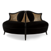 Féraud Conversation Chaise Rattan & Upholstery