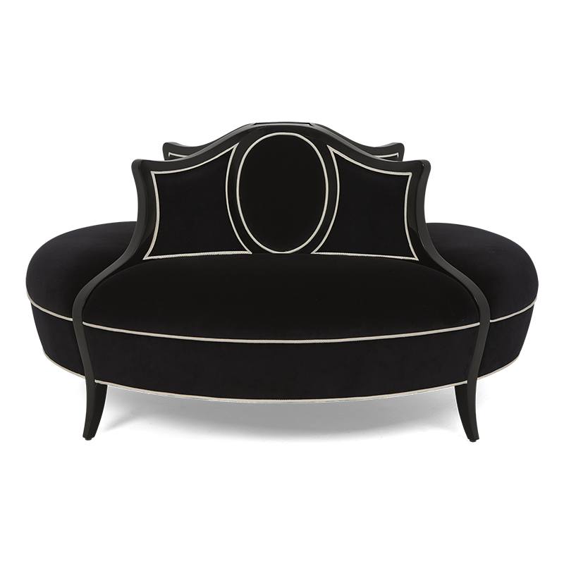 Féraud Conversation Chaise Fully Upholstered