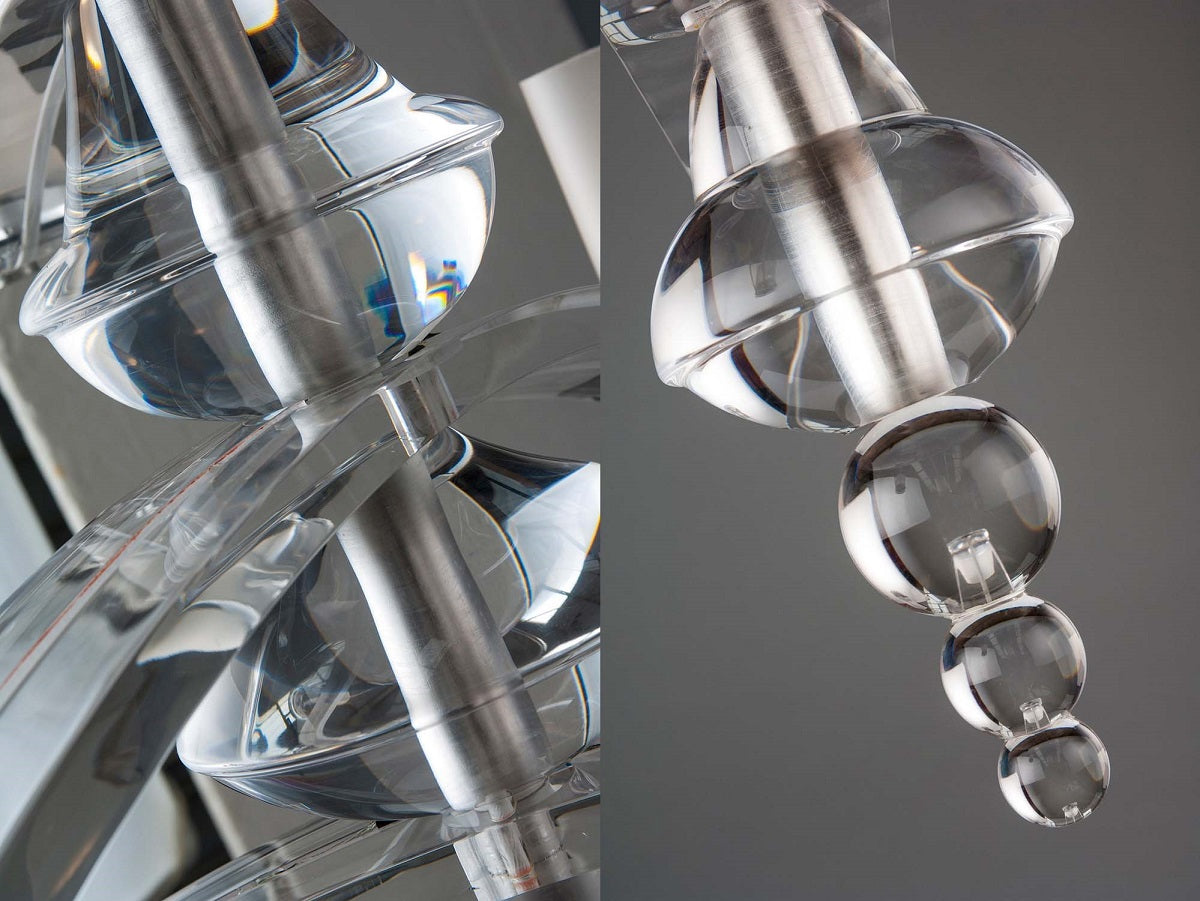 Acrylic 5 Arm Pendant