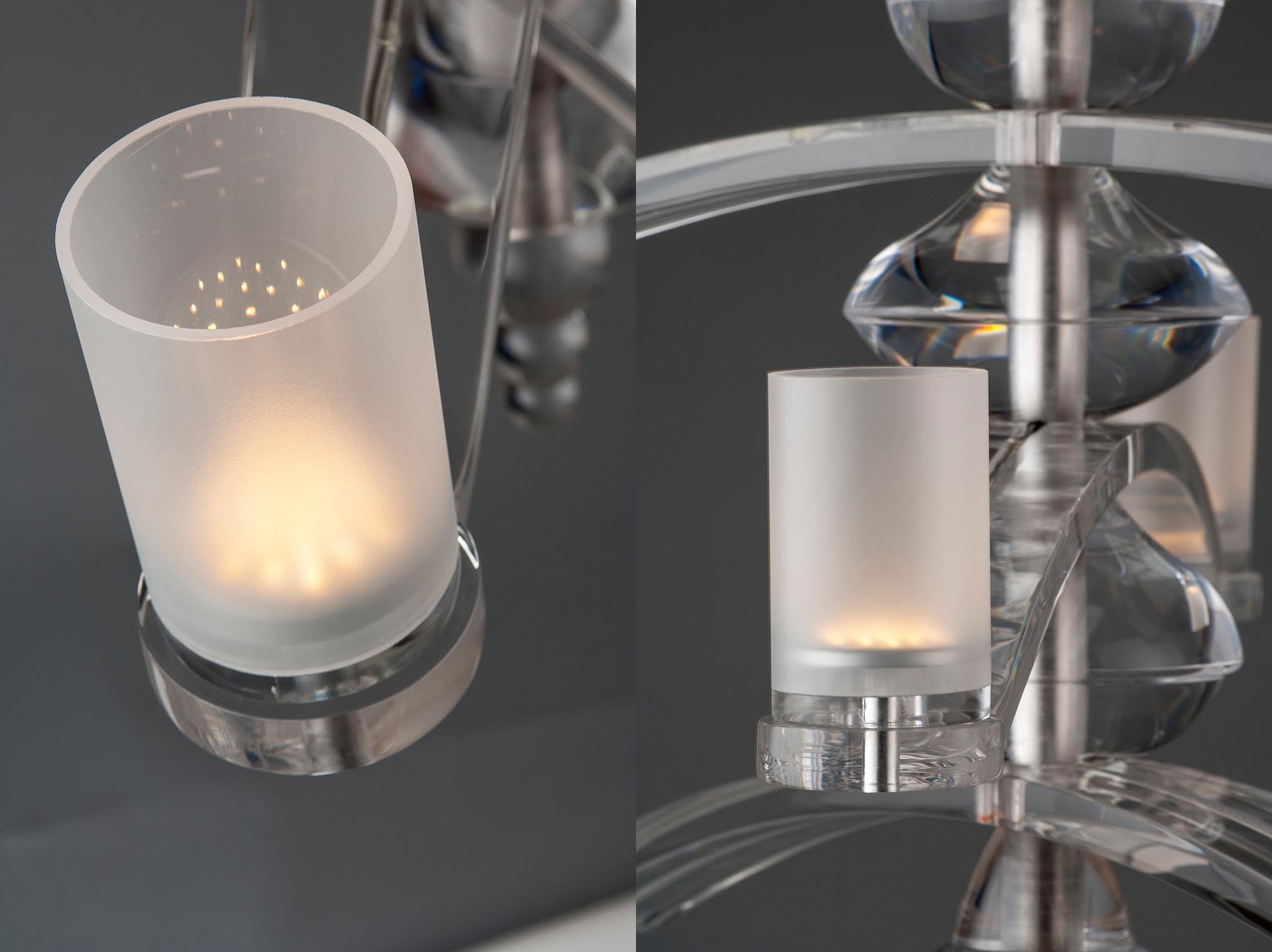 Acrylic 5 Arm Pendant