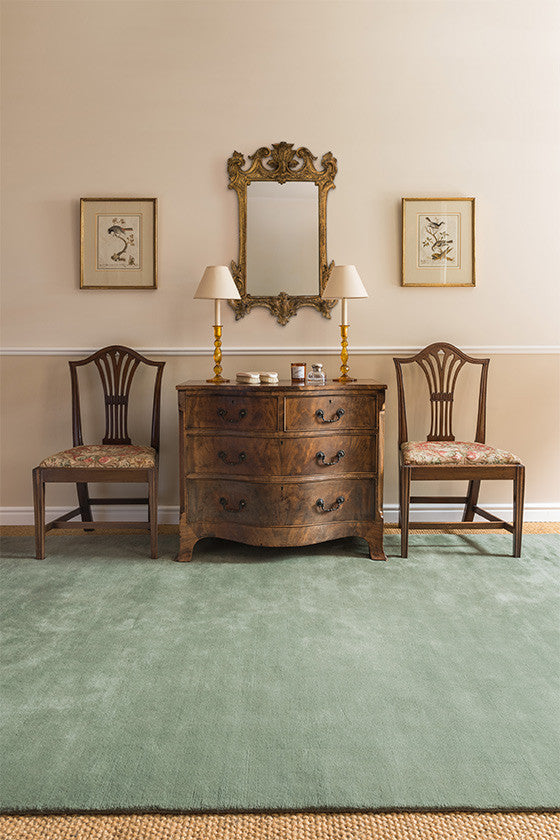 Kent Green Plain Wool