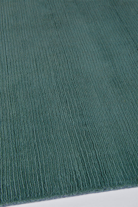 Leighton Teal Cut and Loop Stripe