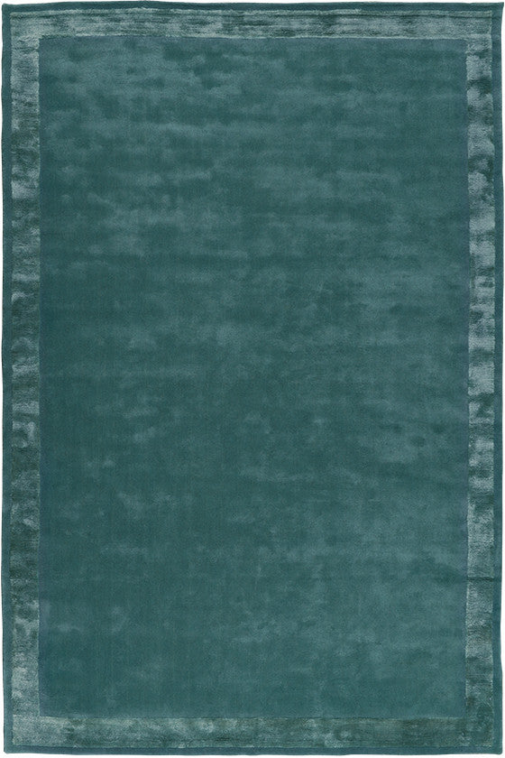Leighton Teal Silk Border