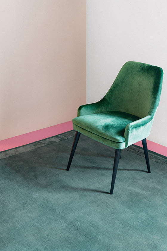 Leighton Teal Silk Border